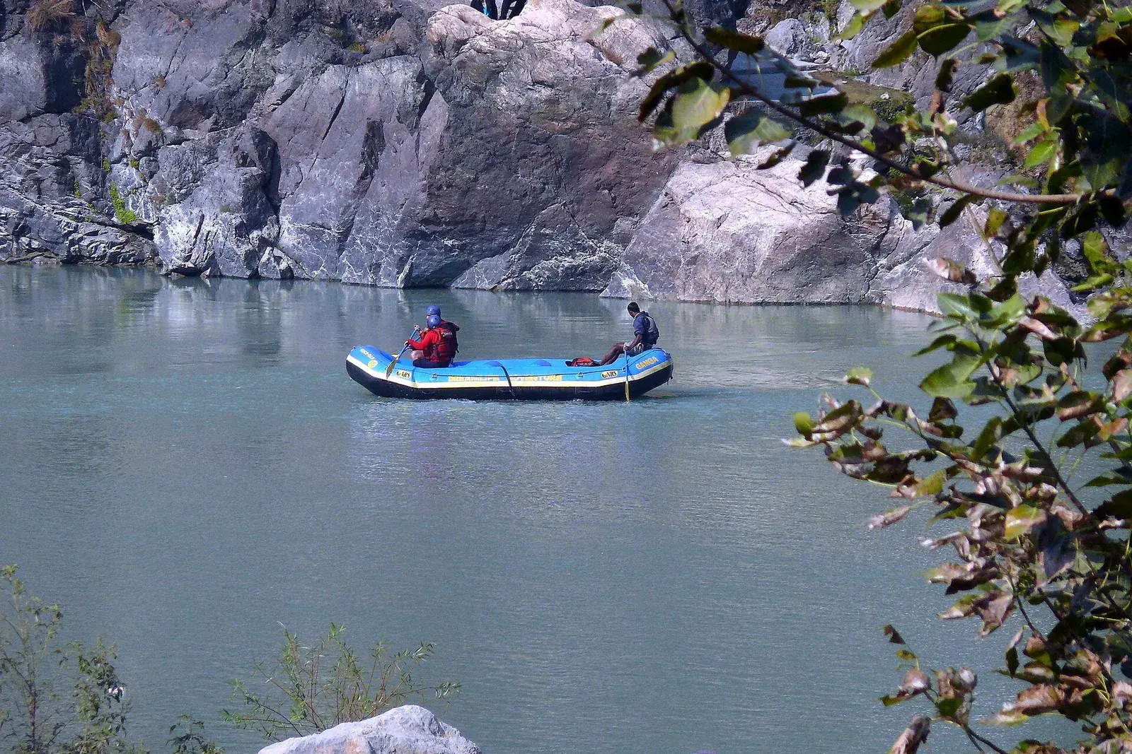 Raft on the Ganga near Rishikesh